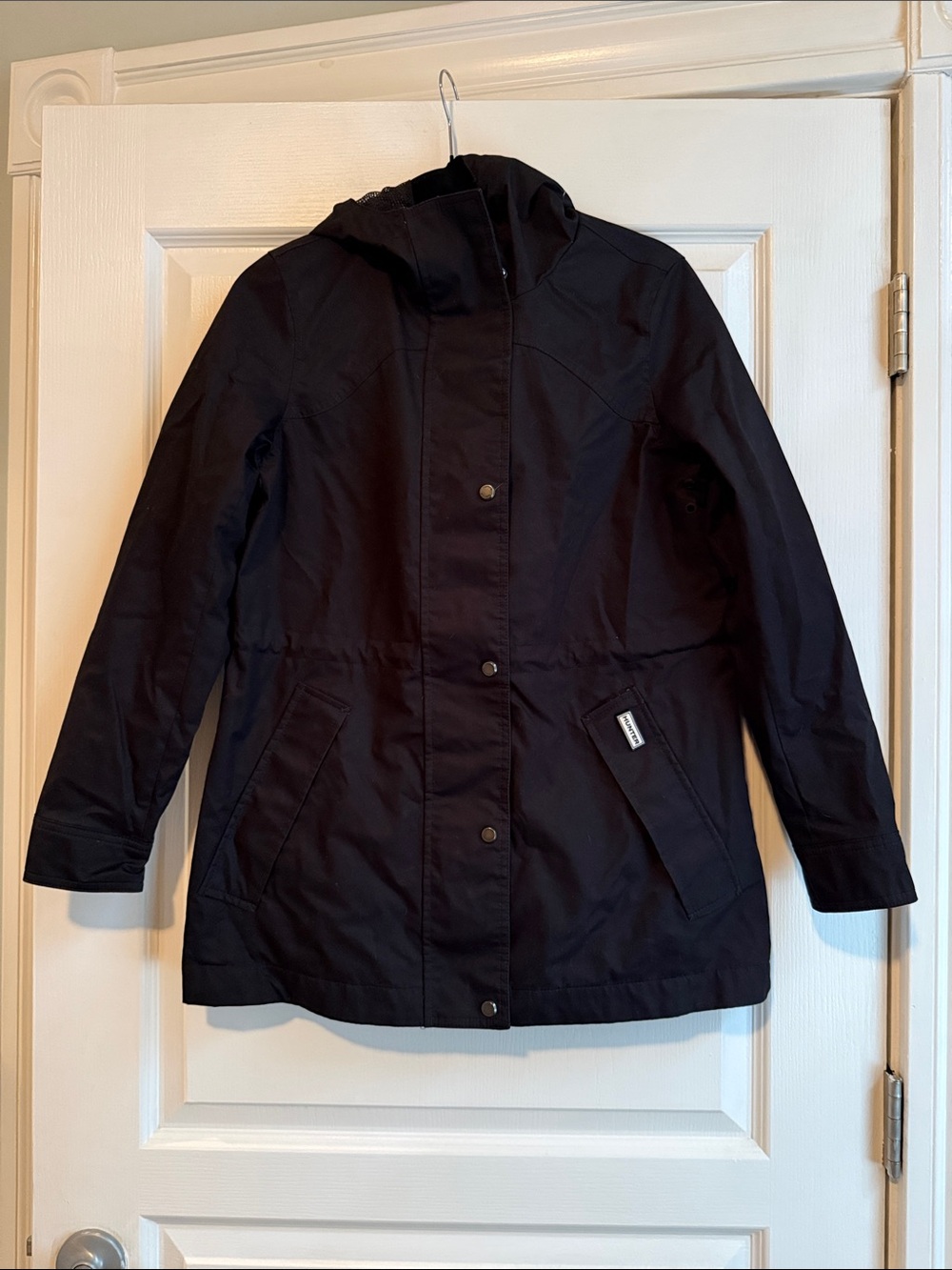 Hunter Black Hooded Utility Jacket